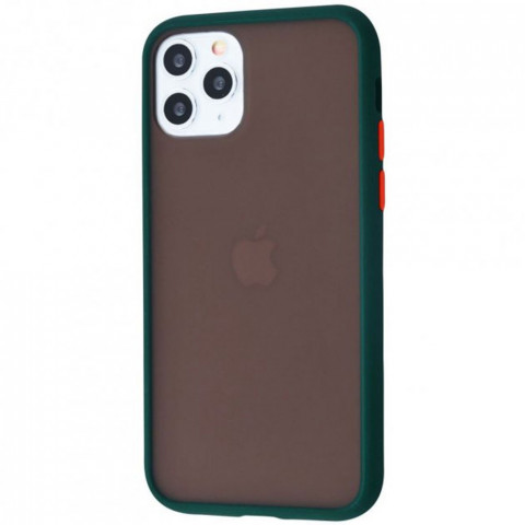 Чохол Shadow Matte на iPhone 11 Pro Forest green/Orange